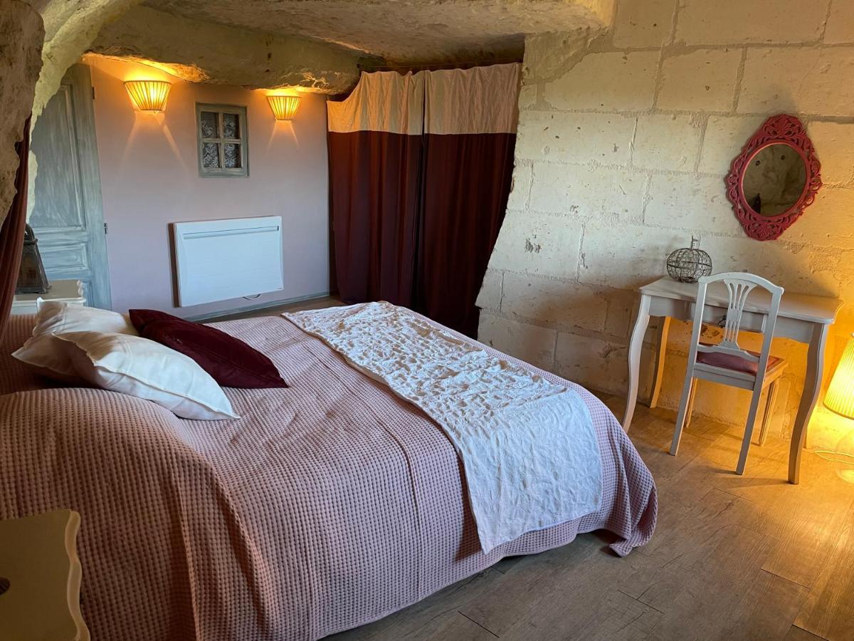 Souzay-ChampignyL'Escale Troglo Au Bord De La Loire别墅 外观 照片